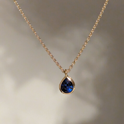 morandin Feine Kette mit Saphir